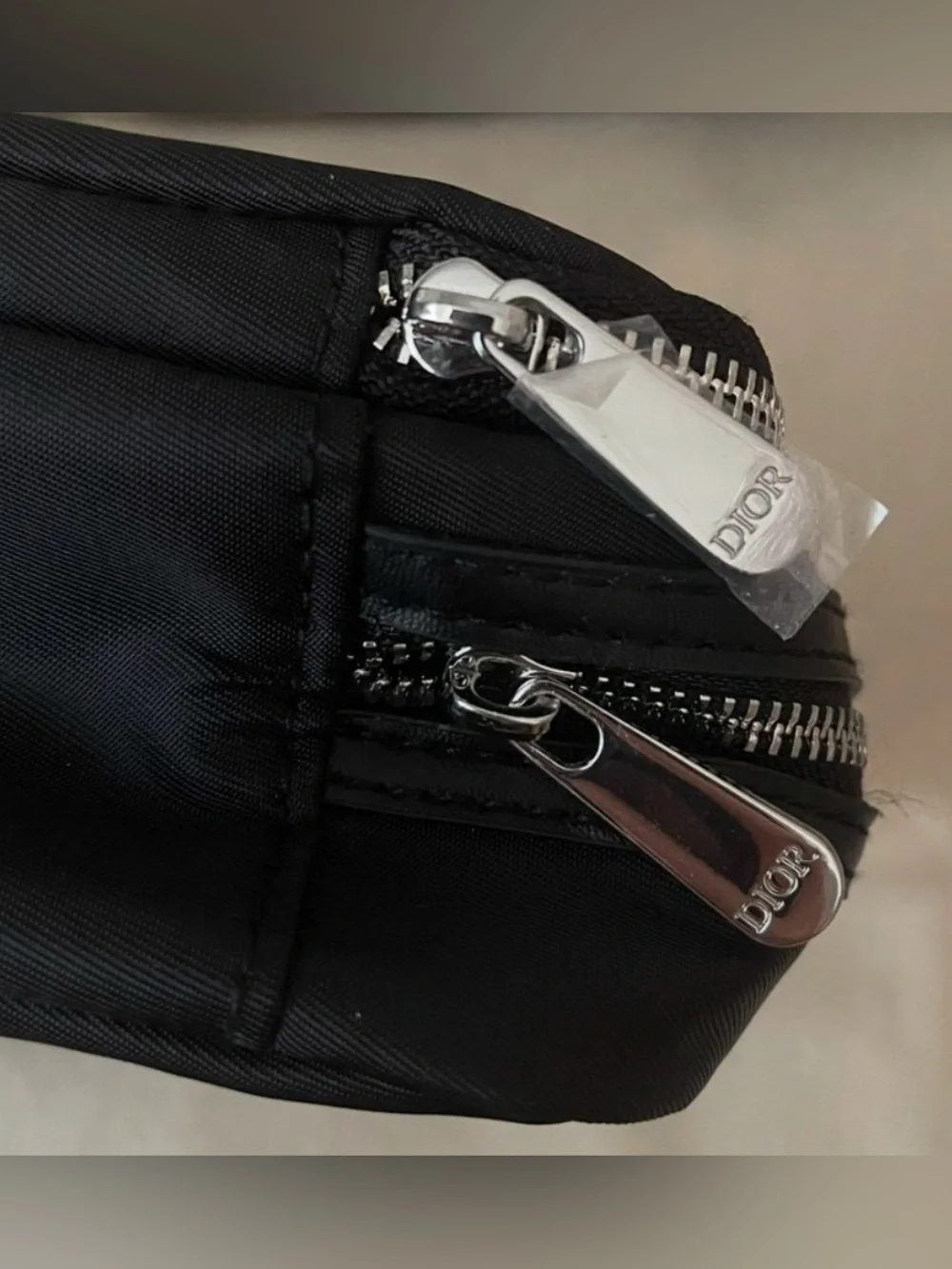 Dior Black Backstage Travel Toiletry Pouch with brushes and Box . NWT